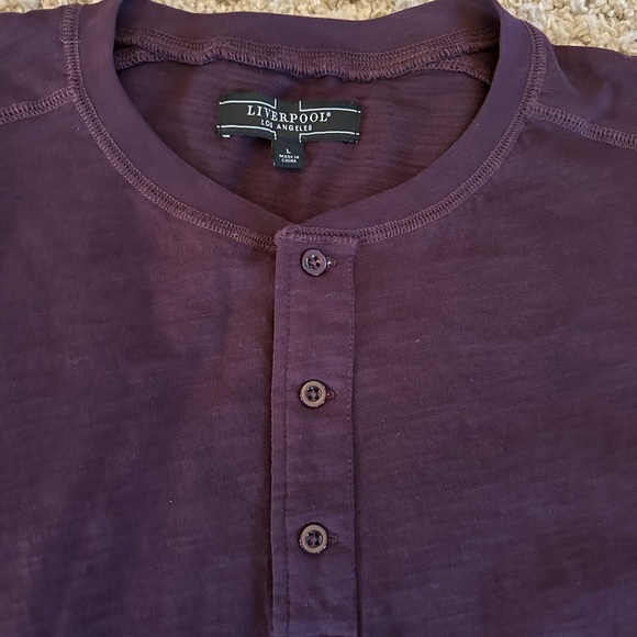 NWT Liverpool Los Angeles Slub Henley T Shirt - Picture 4 of 6
